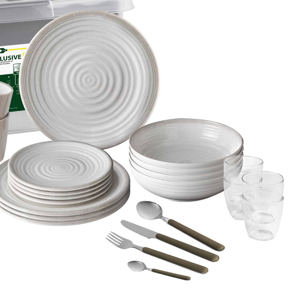 Tableware set - Brunner Vip Savana All Inclusive Melamine Dinnerware Set 40 Pieces
