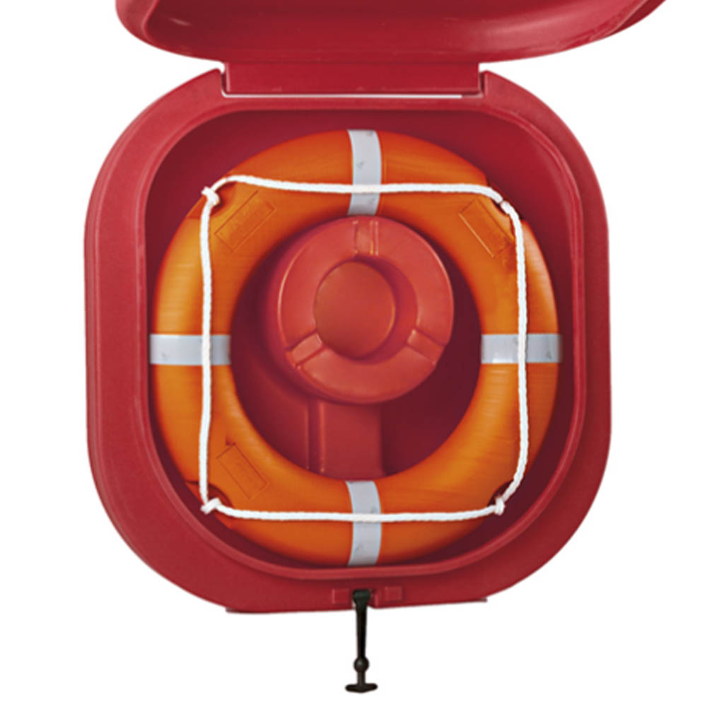 Life jackets and accessories - Sedilmare Red Lifebuoy Container With Lid