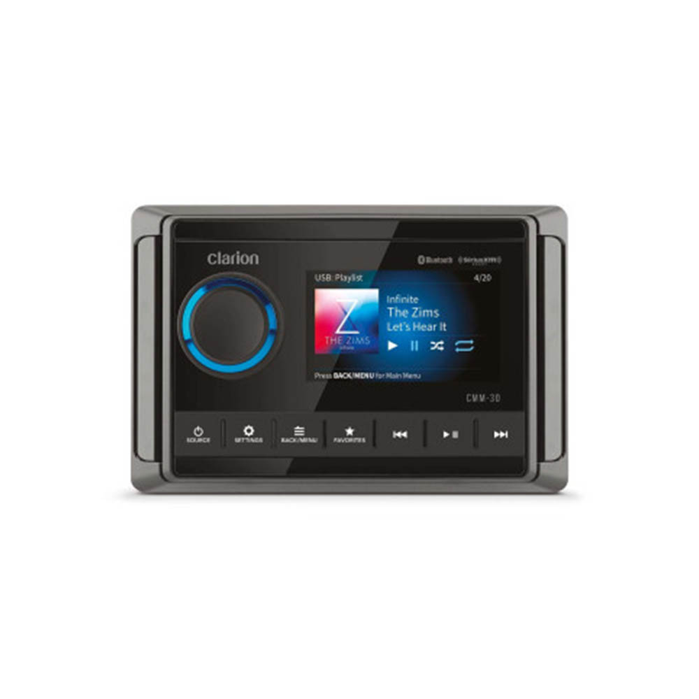 Stereo Radio - Clarion Cmm-30 4-zone Marine Stereo With Color Display