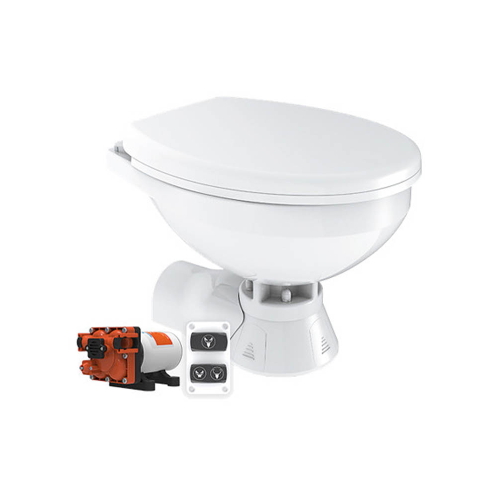 Toilet and chemical toilet - SeaFlo Electric Toilet Quiet Regular 12v