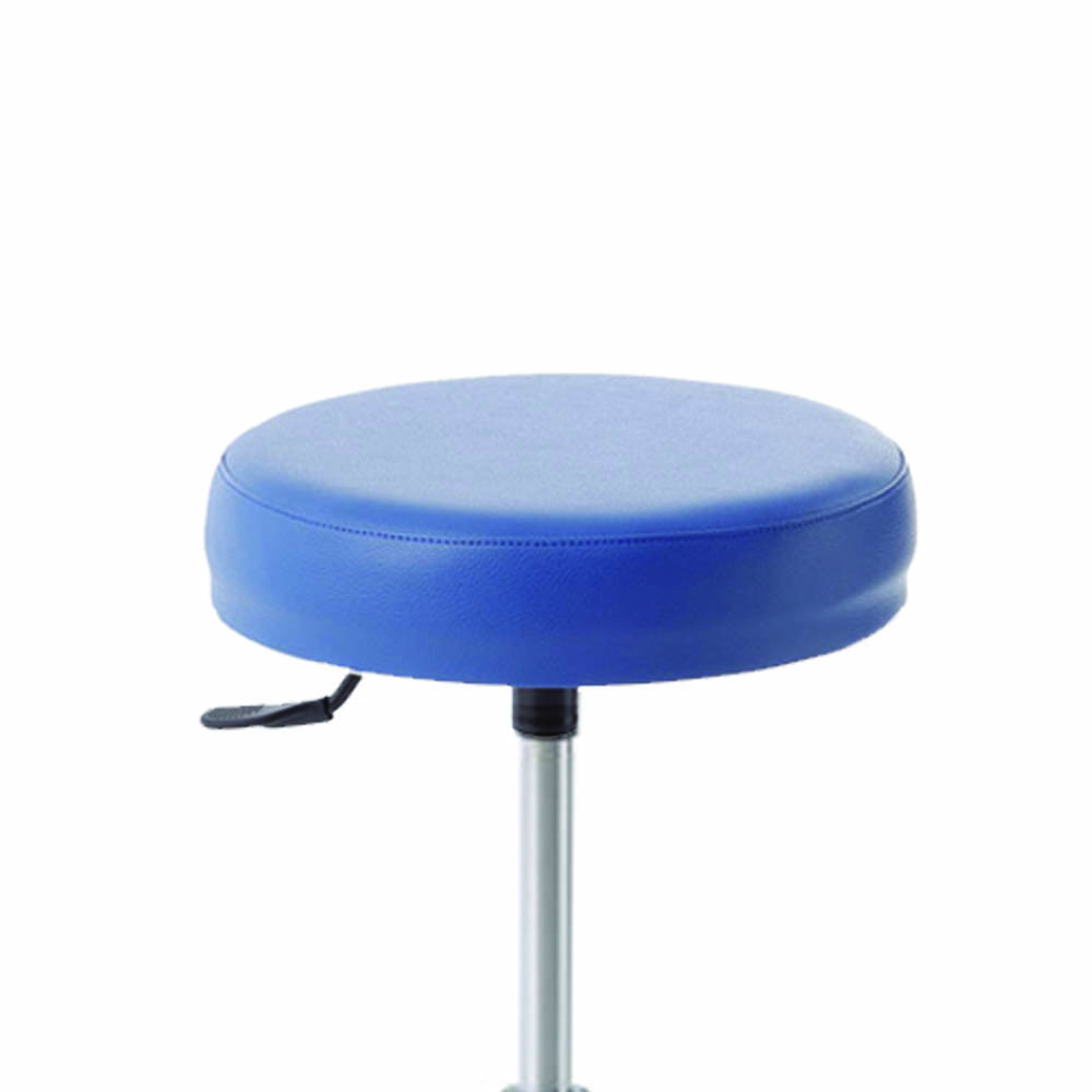 Clinic Chairs and Stools - Skema Upholstered Stool With Aluminum Base And 20cm Gas Lift Piston