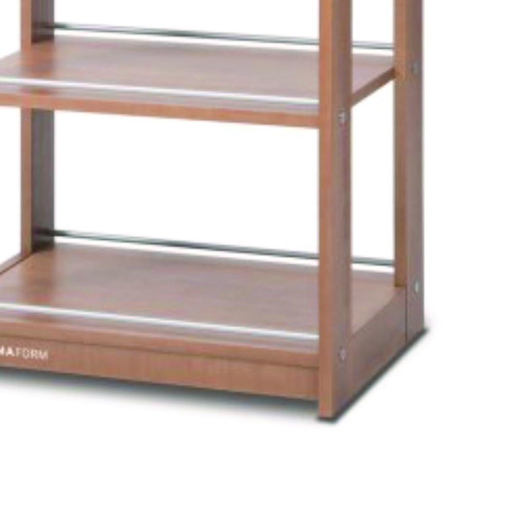 Clinic furniture - Skema Beech Wood Trolley 3 Shelves With Wheels