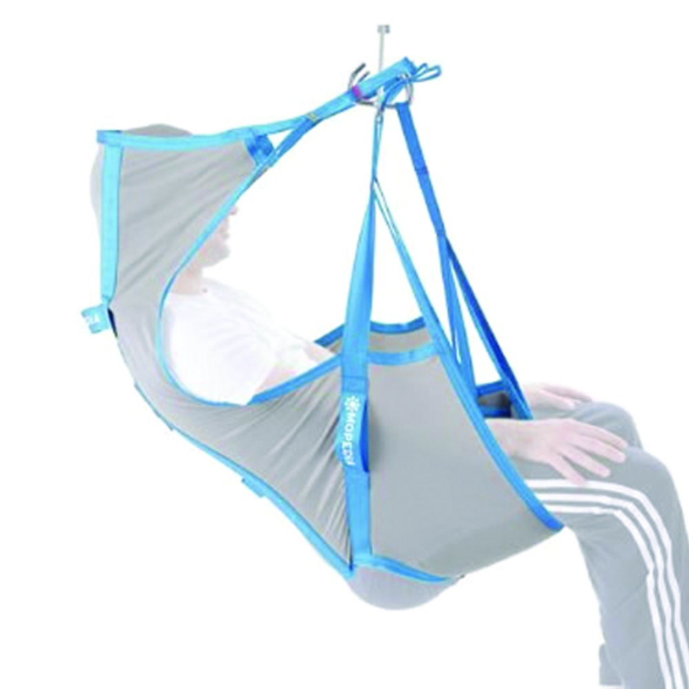 Slings for patient lifters - Mopedia Universal Harness In Containment Canvas And Headrest For Patient Lifts