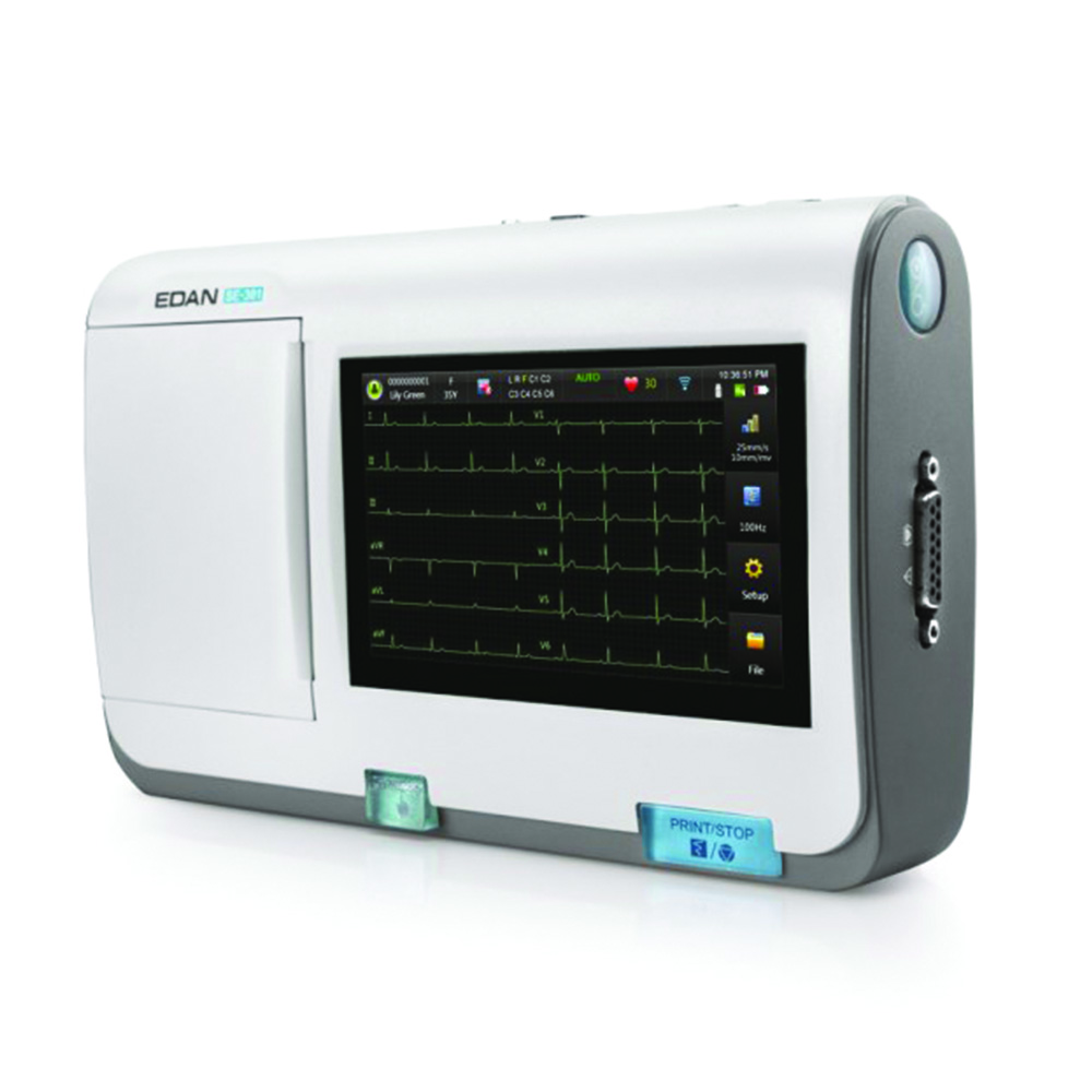 Elektrokardiographen - Edan Pro Se-301 Interpretatives 3-kanal-ekg-elektrokardiograph-touch-display