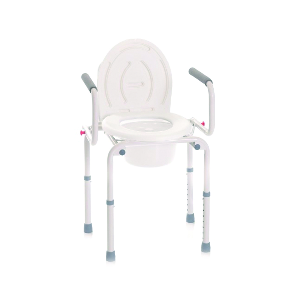 Toilet and shower chairs - Mopedia Comfortable Toilet Chair 4 Functions In 1 Folding Armrests