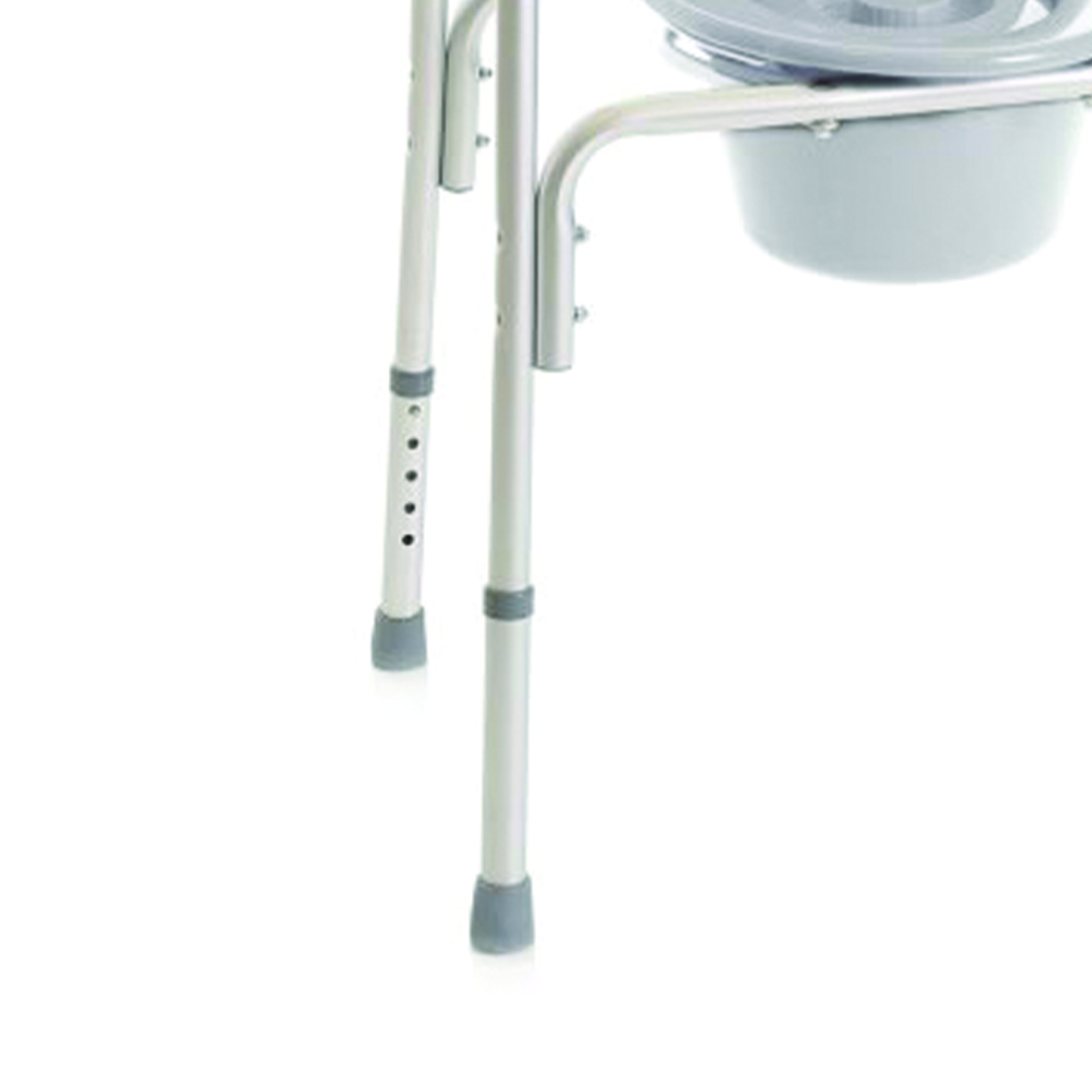Chaises de toilette et de douche - Mopedia Chaise Fixe Wc Confortable En Aluminium 4 Fonctions En 1