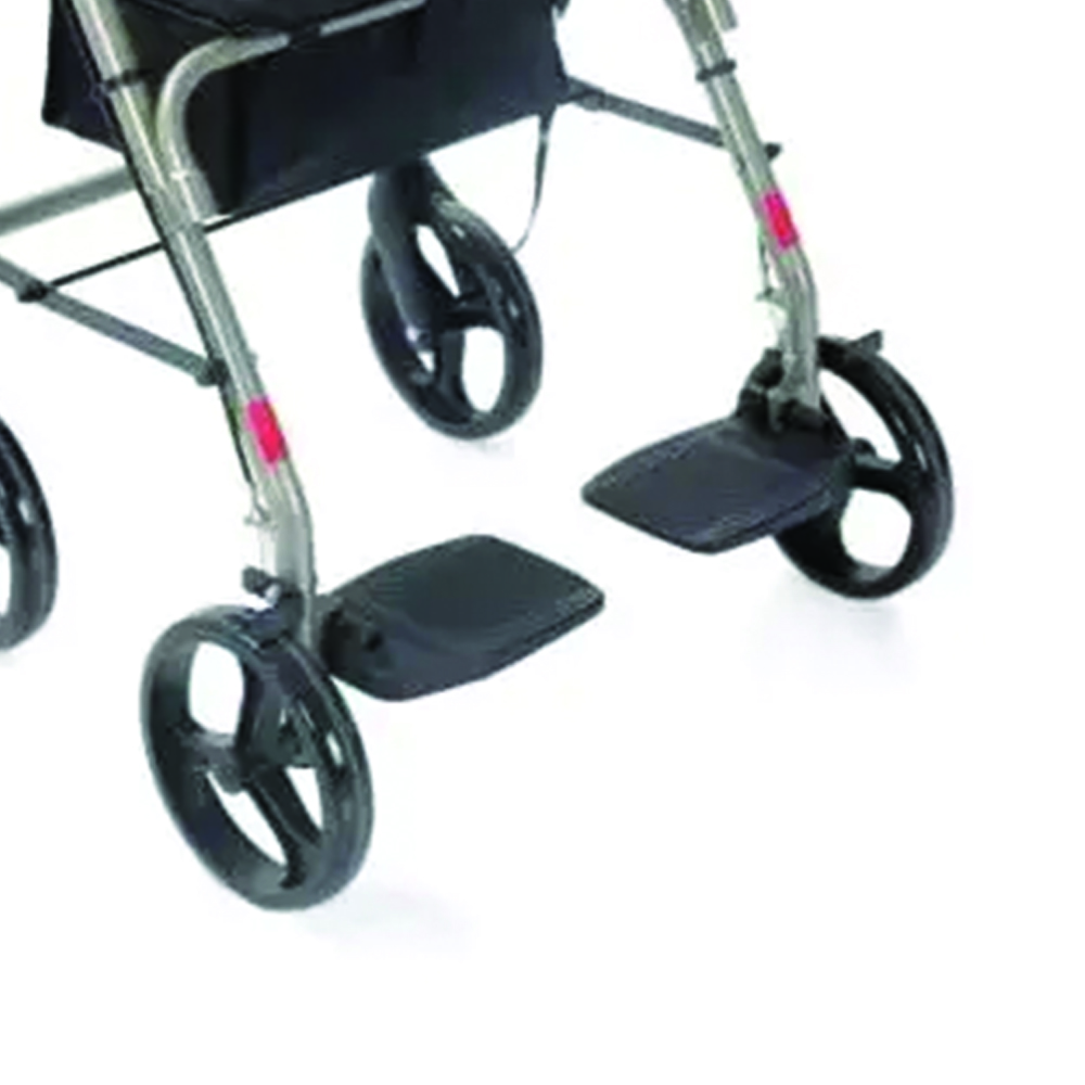 Rollatos walkers - Mopedia Deambulatore Girello Rollator Gaya 1.0 Pieghevole In Alluminio Con Pedane Per Anziani