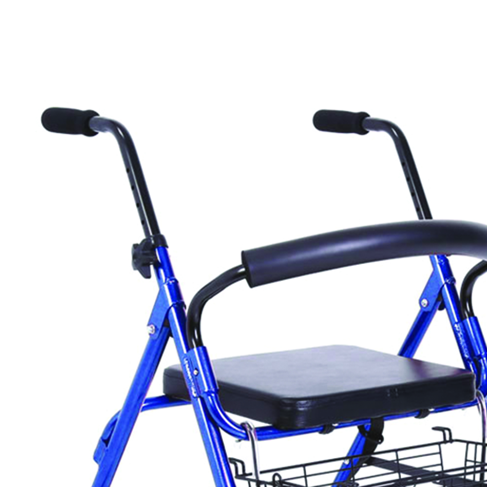 Deambulatori Rollatos - Mopedia Deambulatore Girello Rollator Pieghevole In Alluminio Atos Per Anziani E Disabili