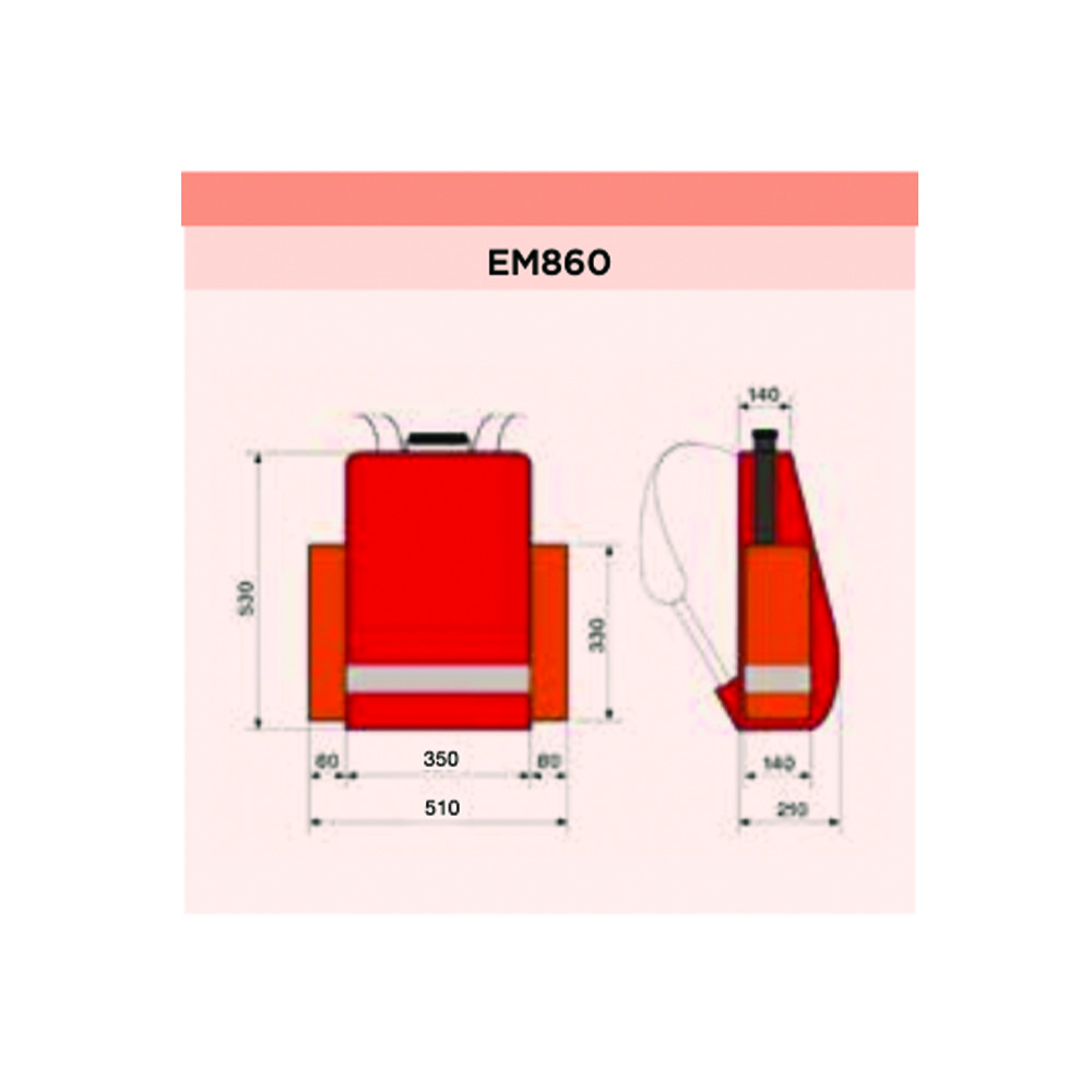 Emergency bags and backpacks - Easyred Emergency Backpack With Two Side Pockets