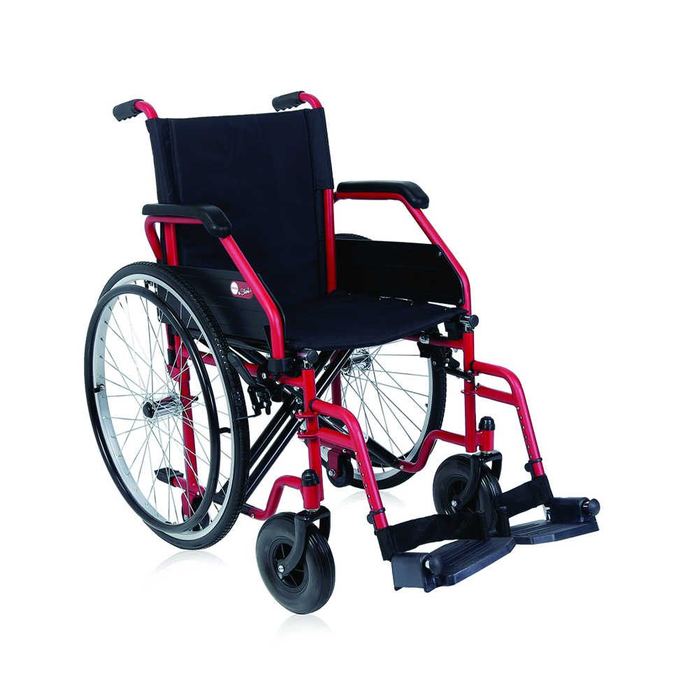 Wheelchairs for the disabled - Ardea One Wheelchair For Disabled Start 2 Red Folding Self-propelled Wheelchair