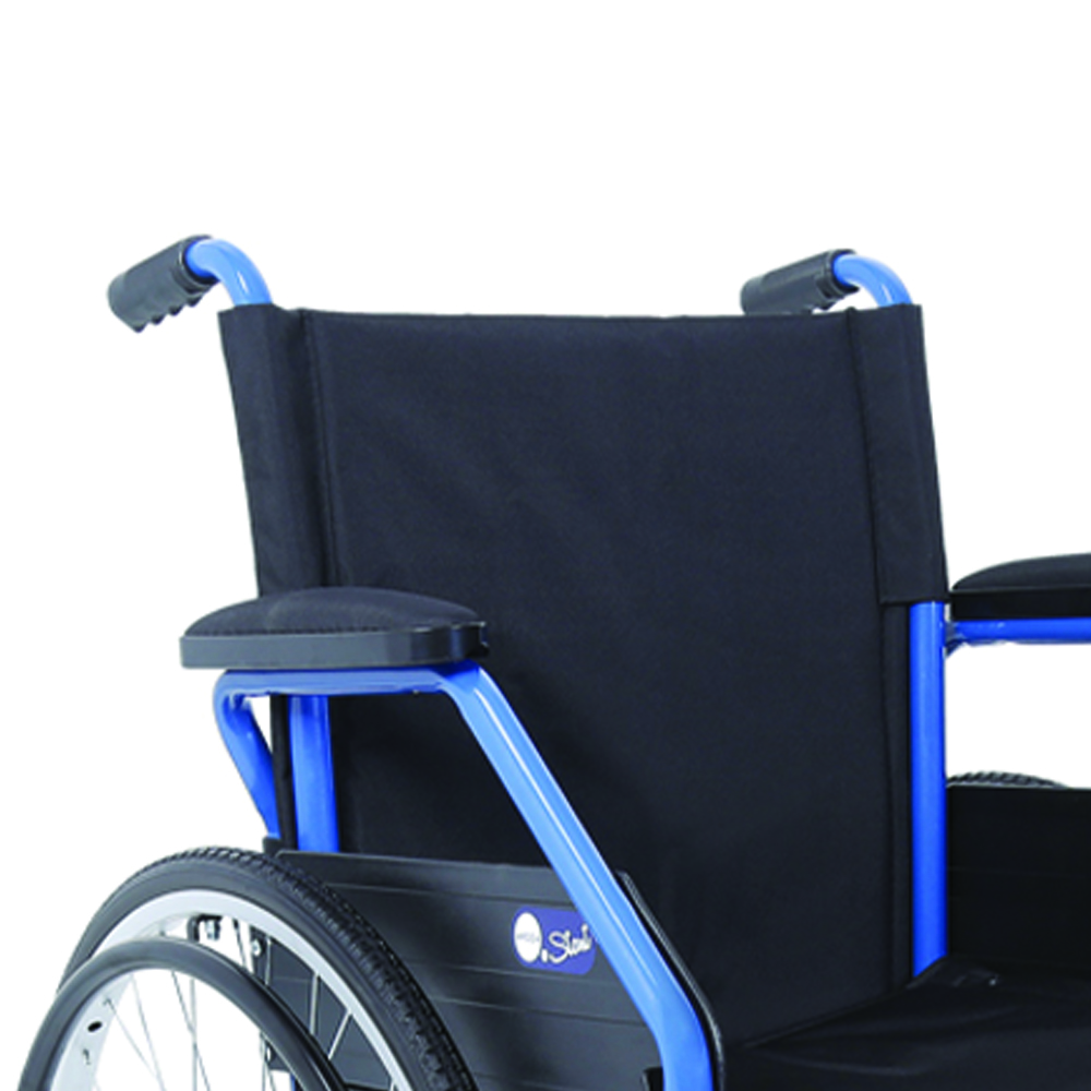 Carrozzine disabili - Ardea One Sedia A Rotelle Carrozzina Pieghevole Start Blu Ad Autospinta Per Anziani E Disabili