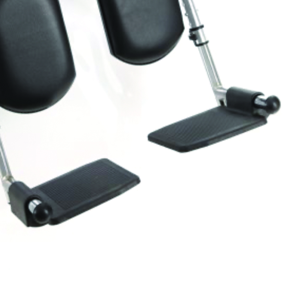 Wheelchair Accessories and Spare Parts - Ardea One Chromed Elevating Footrests For Start Folding Wheelchair