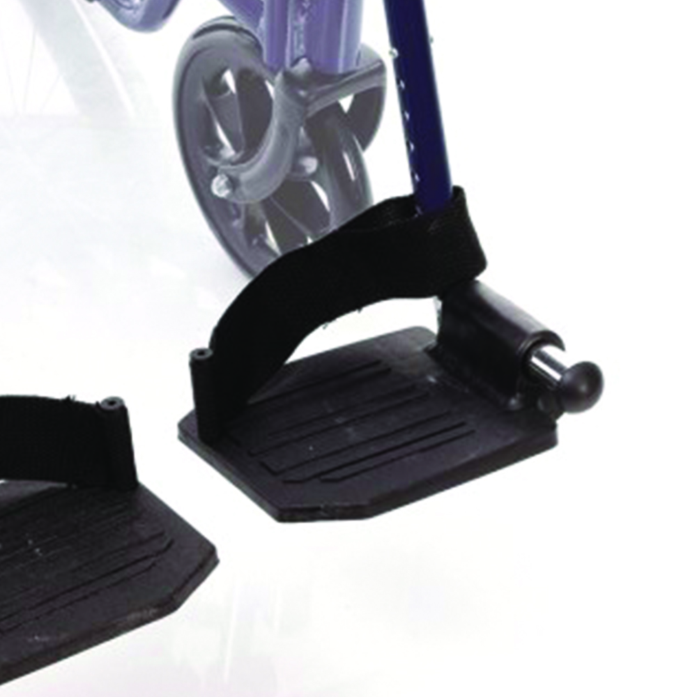 Zubehör und Ersatzteile für Rollstühle - Ardea One Paar Abnehmbare Seitenplattformen Mit Fersenstopp Für Rollstühle