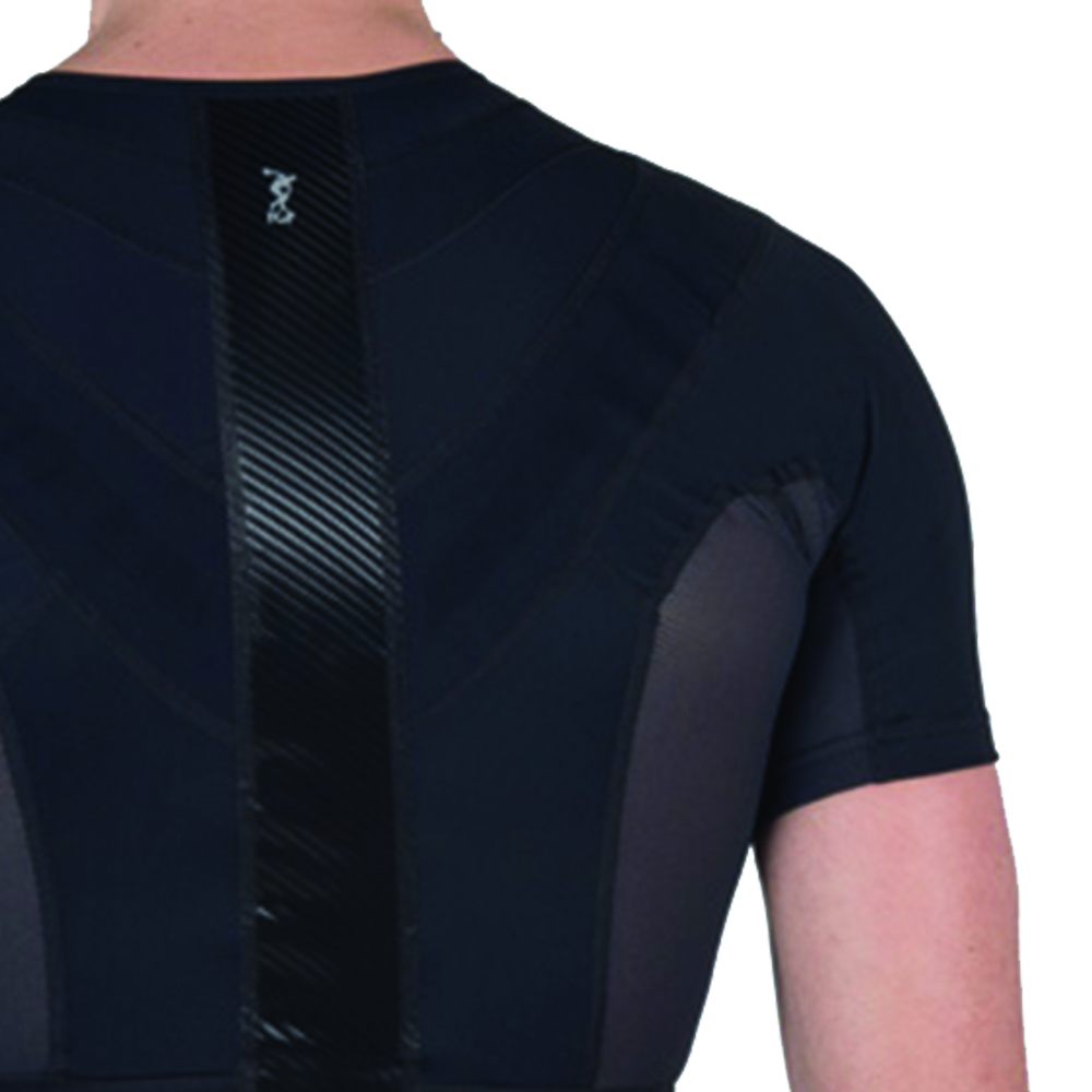 Trunk tutors - Fgp P+ Force Men's Black Postural Brace Shirt