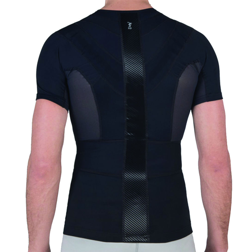 Trunk tutors - Fgp P+ Force Men's Black Postural Brace Shirt