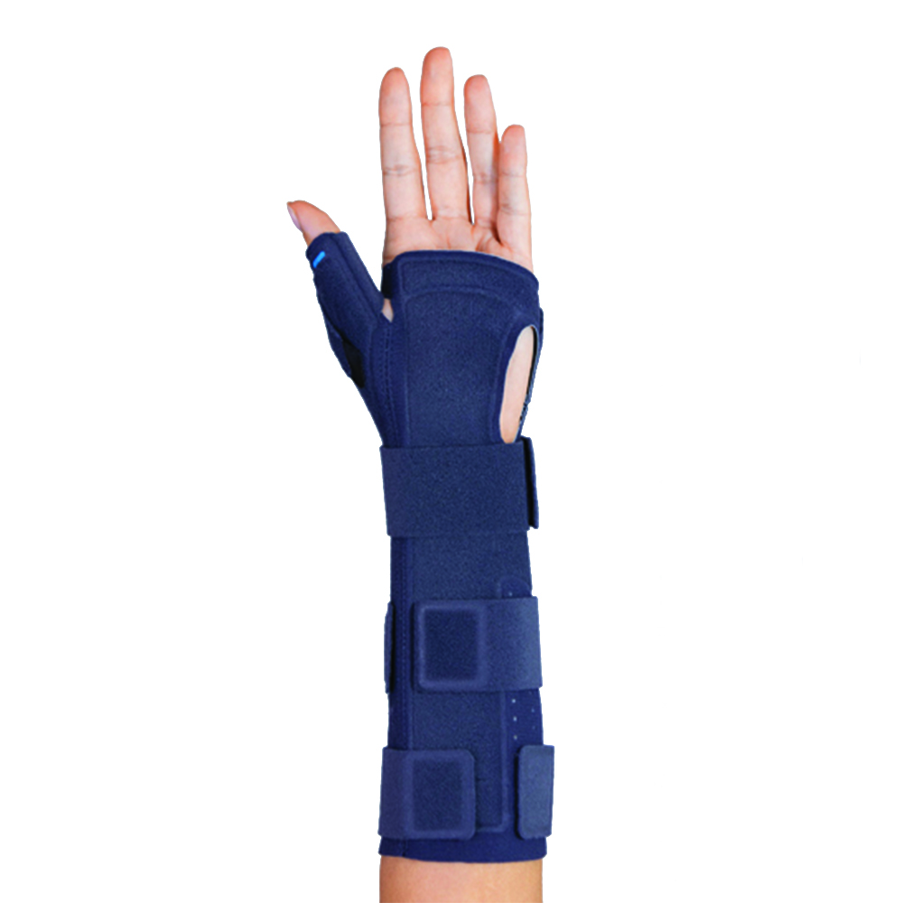 Wrist Braces - Fgp Dual Lock T Max Left Long Wrist Splint With Thumb Immobilizer