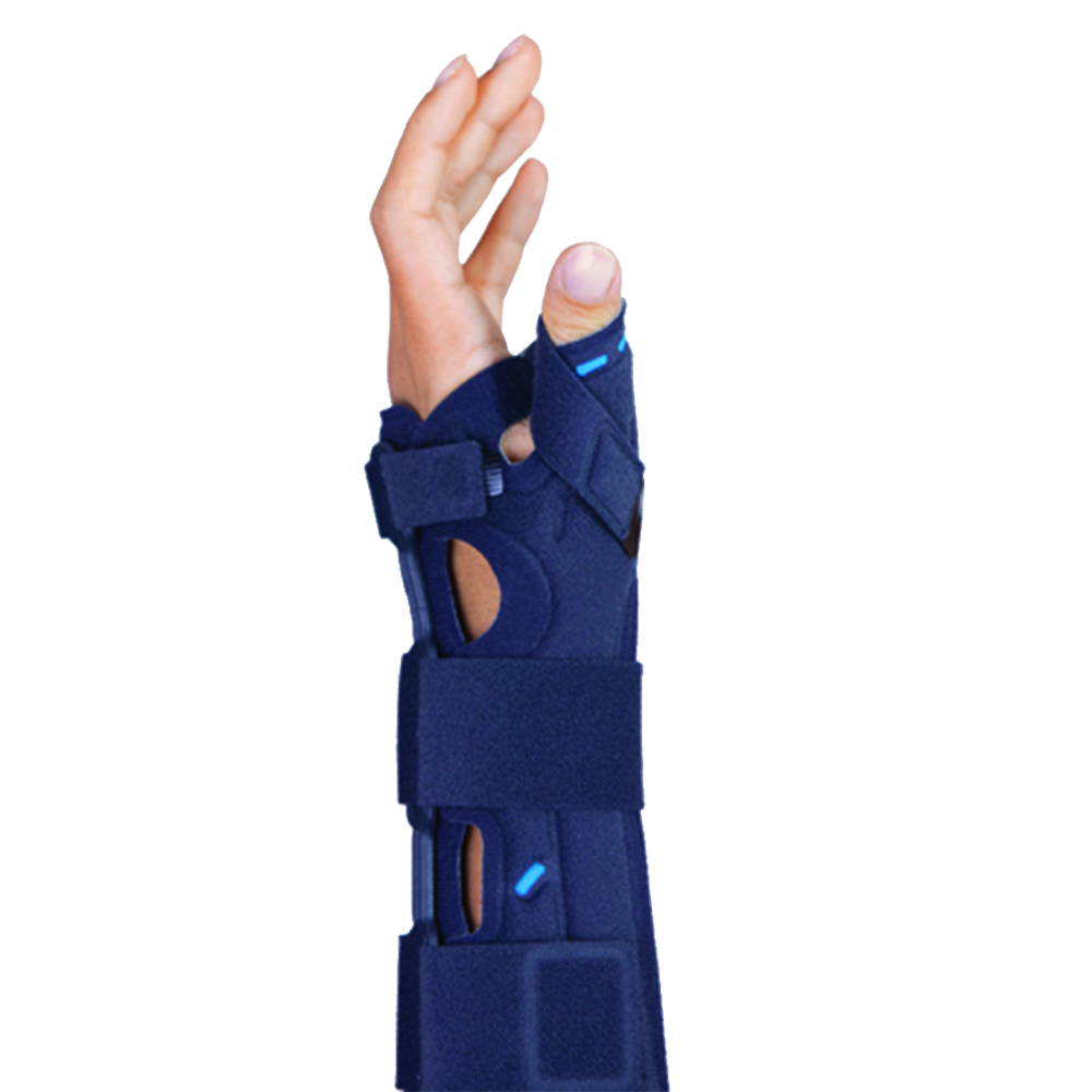 Wrist Braces - Fgp Dual Lock T Max Left Long Wrist Splint With Thumb Immobilizer