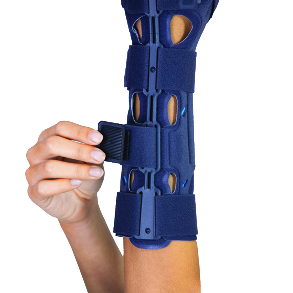 Wrist Braces - Fgp Dual Lock T Max Left Long Wrist Splint With Thumb Immobilizer