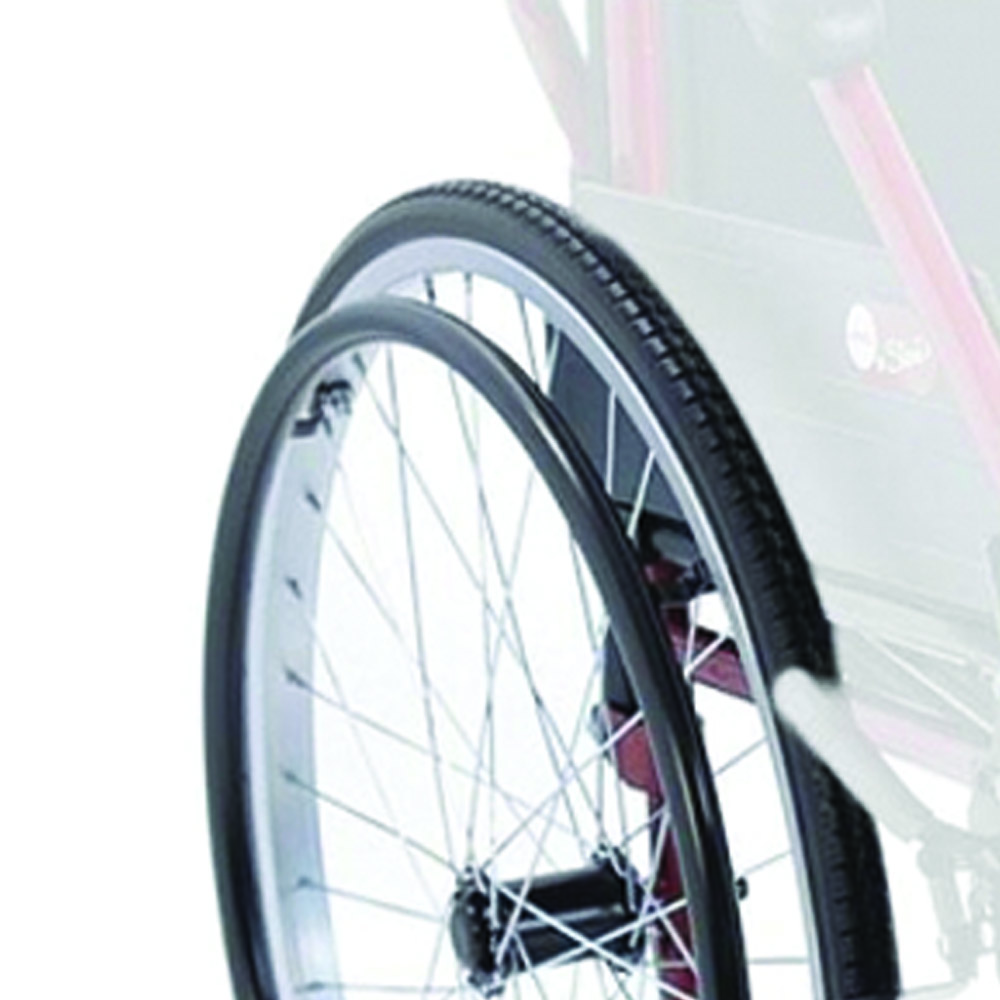 Wheelchair Accessories and Spare Parts - Ardea One Pair Of Pneumatic Wheels 60cm For Start2 Wheelchair
