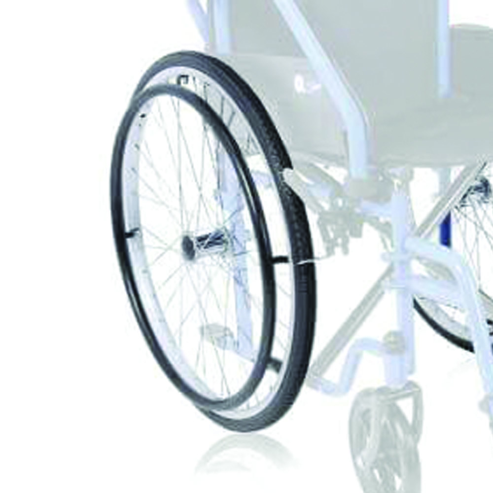 Wheelchair Accessories and Spare Parts - Ardea One Pair Of Rear Pneumatic Wheels For Start Wheelchair