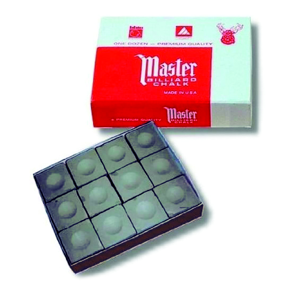 Accessories Cues - Master Pack Of 12 Black Billiard Chalk