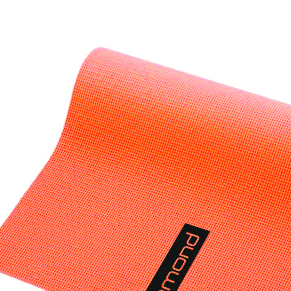 Fitness and Pilates accessories - Diamond Pvc Yoga Mat 173x60x0.4cm Orange 