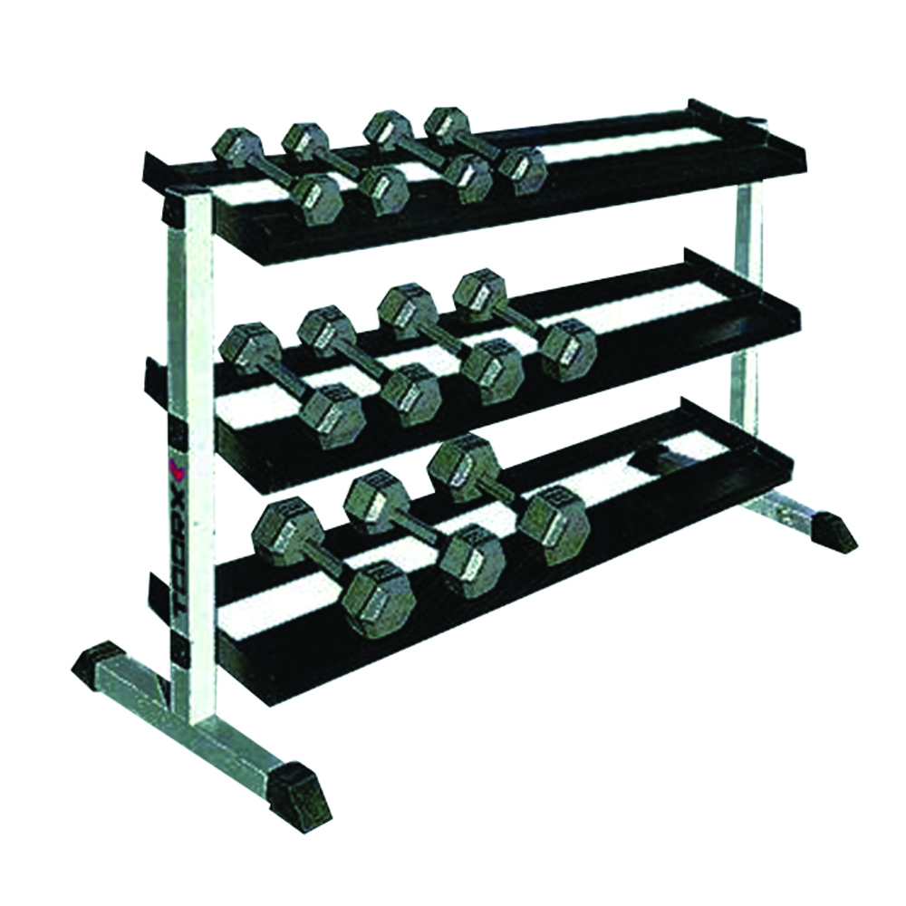 Weights Rack and Dumbbells - Toorx 3-tier Dumbbell Rack