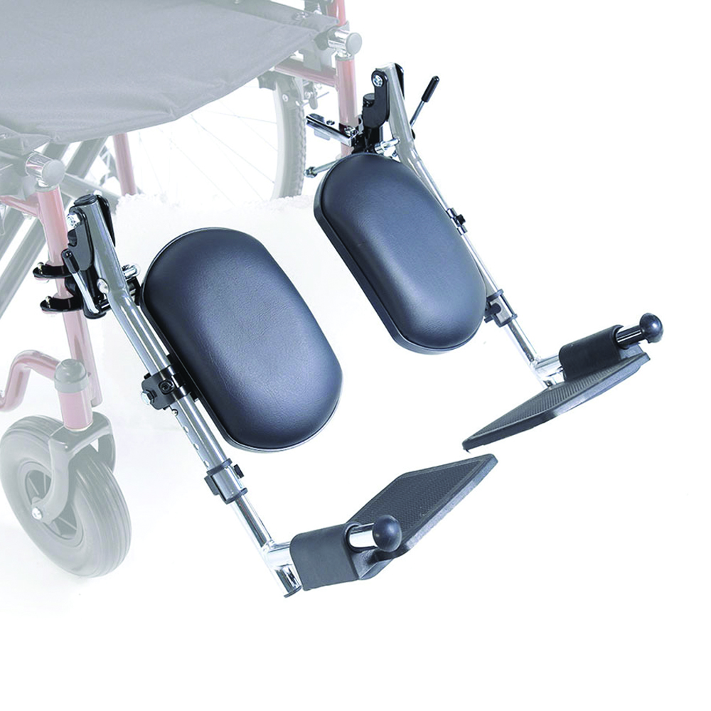 Wheelchair Accessories and Spare Parts - Ardea One Pair Of Chrome Elevating Footrests For Start Wheelchair