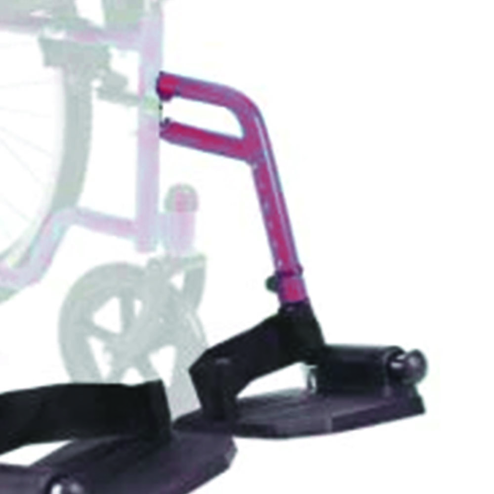 Zubehör und Ersatzteile für Rollstühle - Ardea One Paar Abnehmbare Seitenstufen Für Start/go-rollstühle In Glänzendem Rot