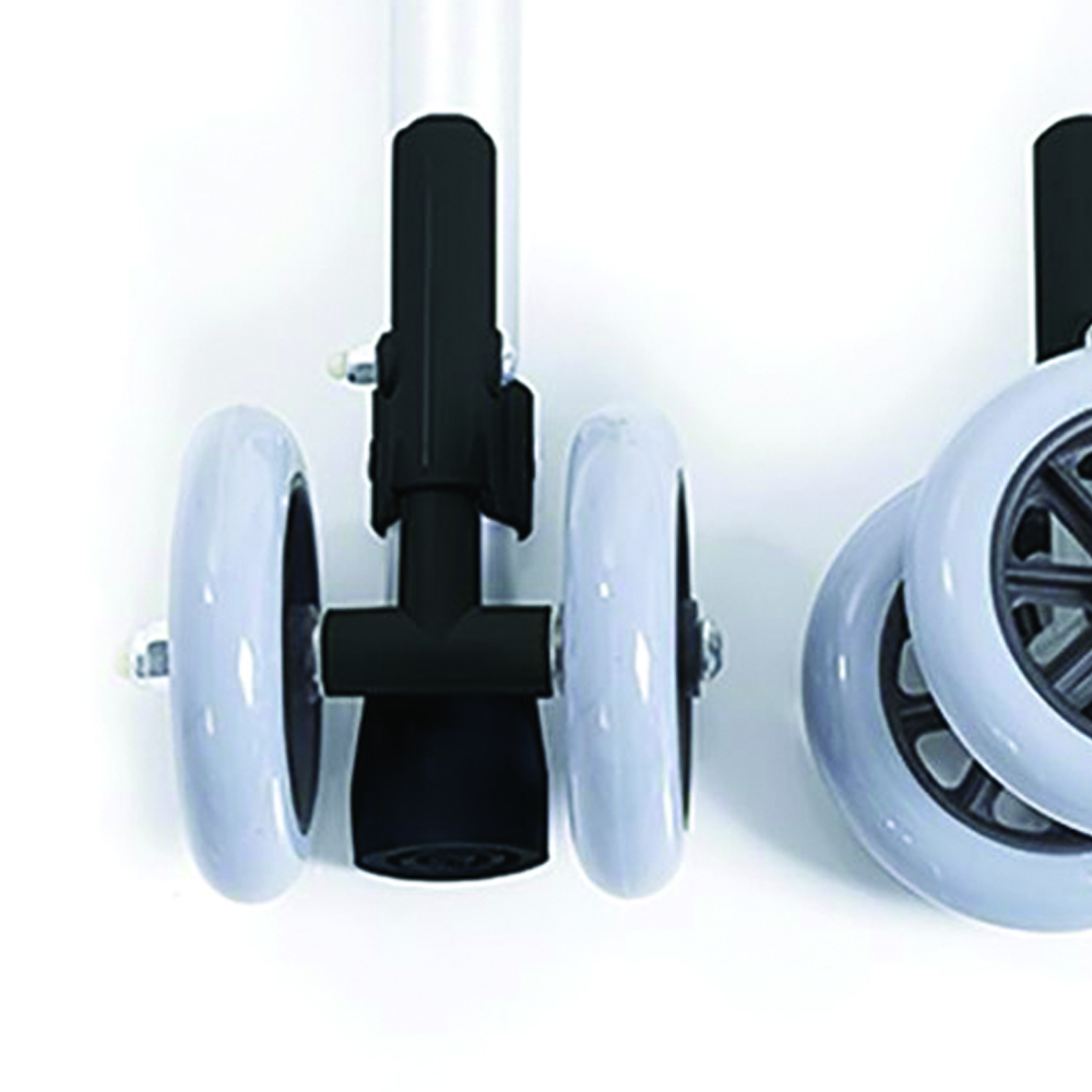 Accessories and spare parts for walkers - Mopedia Pair Of 10cm Friction Twin Wheels For Walkers