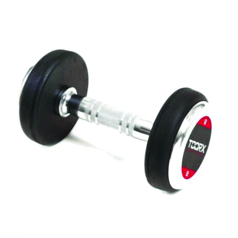Handlebars - Toorx Set Of Pairs Of Professional Rubberized Dumbbells From 4 To 24kg