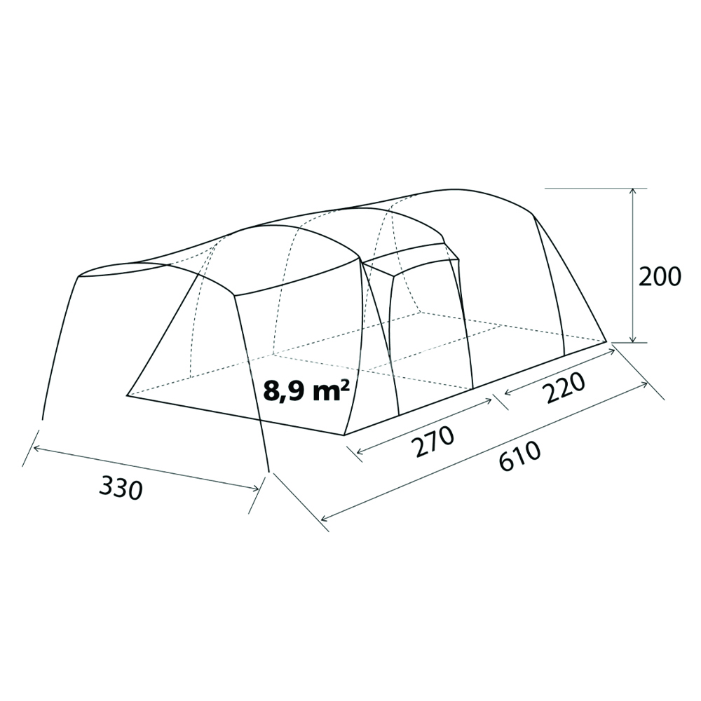 Tentes de camping - Brunner Tente Familiale Bullet 5 Air Tech