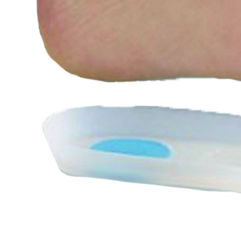 Orthopedic insoles and insoles - Fgp Silicone Metaplantar Half Insole With Calcaneal Relief Prt-s04