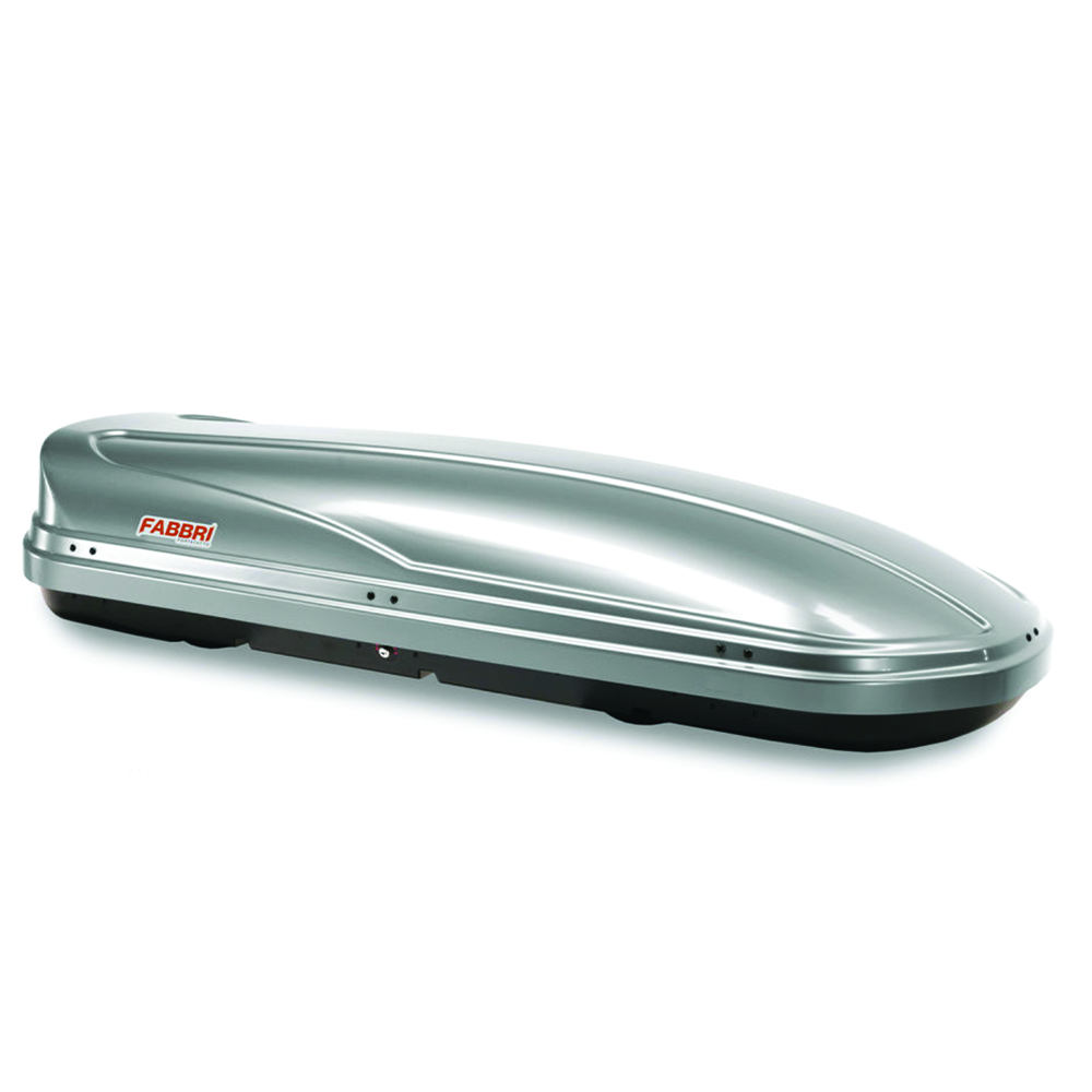Roof box - Fabbri 500lt Car Roof Box Supernova 500 Grey Luggage Carrier Trunk