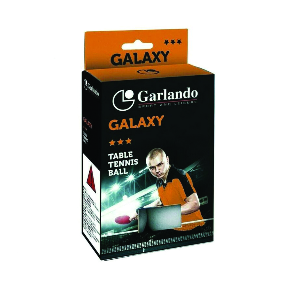 Ping Pong Accessories - Garlando Confezione 6 Palline Da Ping Pong Galaxy 3 Stelle