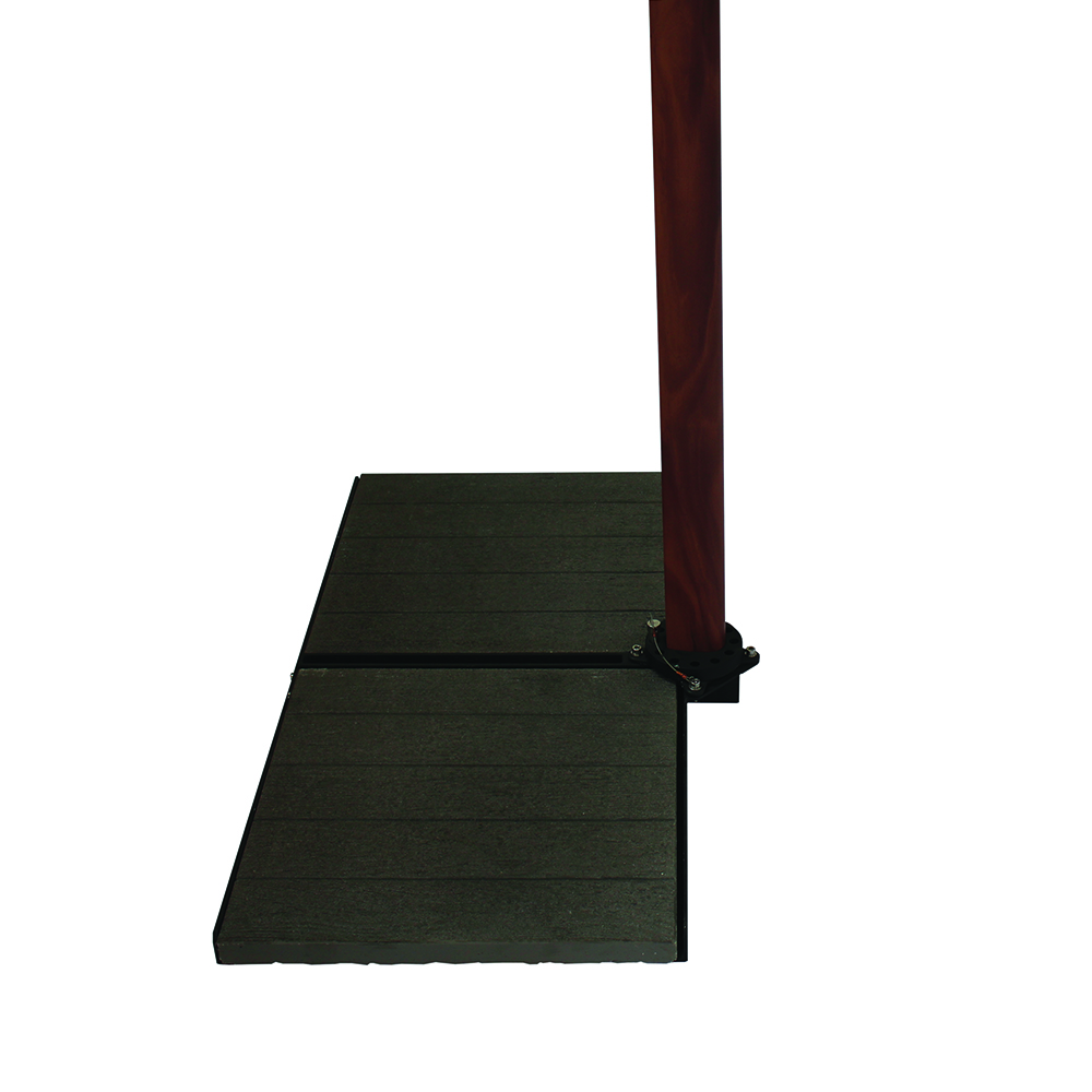 Outdoor umbrellas - Maffei Trend Wood Garden Umbrella In Polyma 250x250cm Side Pole 50/78mm