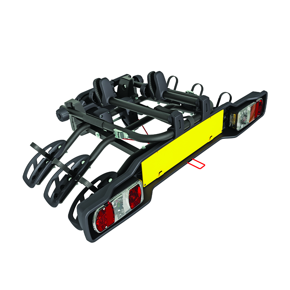 Tow hook bike rack - Peruzzo Universal Tilting Alu Bike Rack For Parma Tow Hook For 3 Bikes