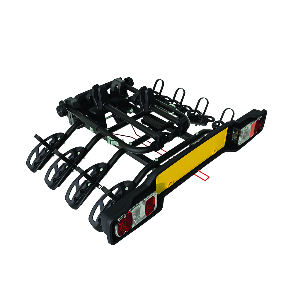 Tow hook bike rack - Peruzzo Universal Tiltable Bike Rack For Parma Tow Hook For 4 Bikes