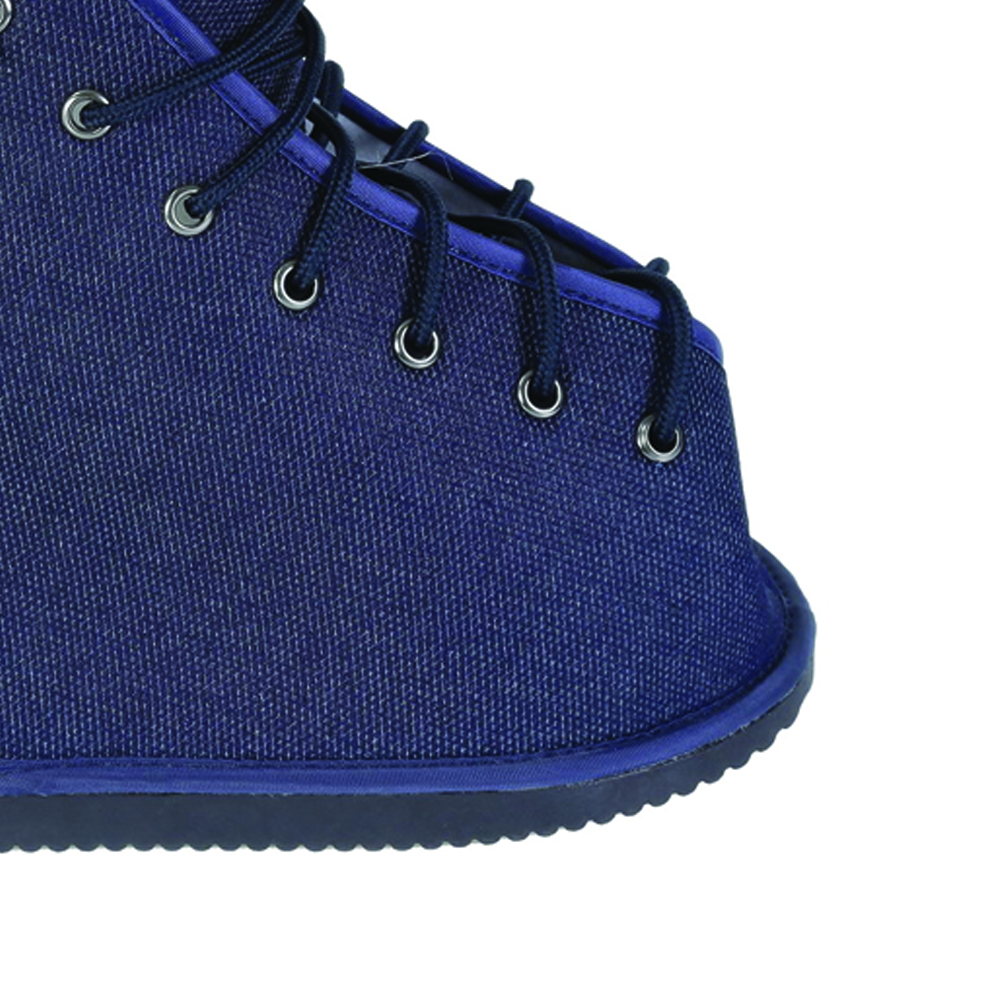 Post-operative footwear - Mopedia 4usoft Orthopedic Shoe Post-operative Cast Cover In Ambidextrous Denim Fabric With Laces