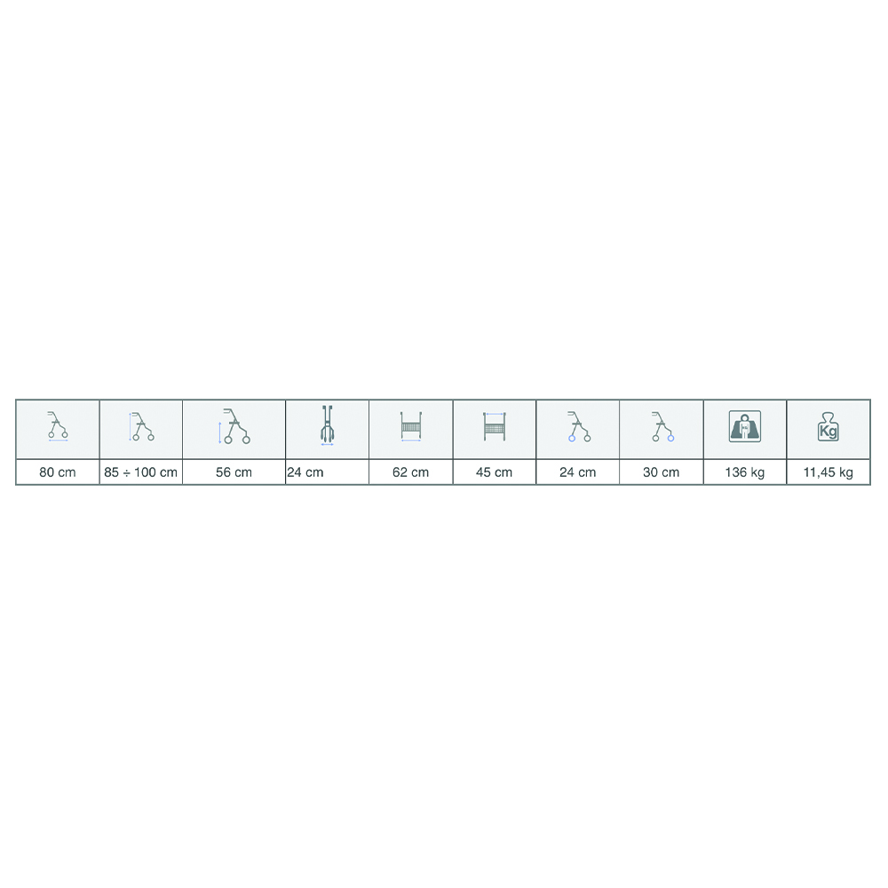 Rollator Walkers - Mopedia Ermes Folding Rollator Walker For Elderly Disabled 4 Wheels
