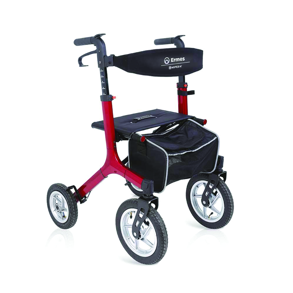 Rollator Walkers - Mopedia Ermes Folding Rollator Walker For Elderly Disabled 4 Wheels