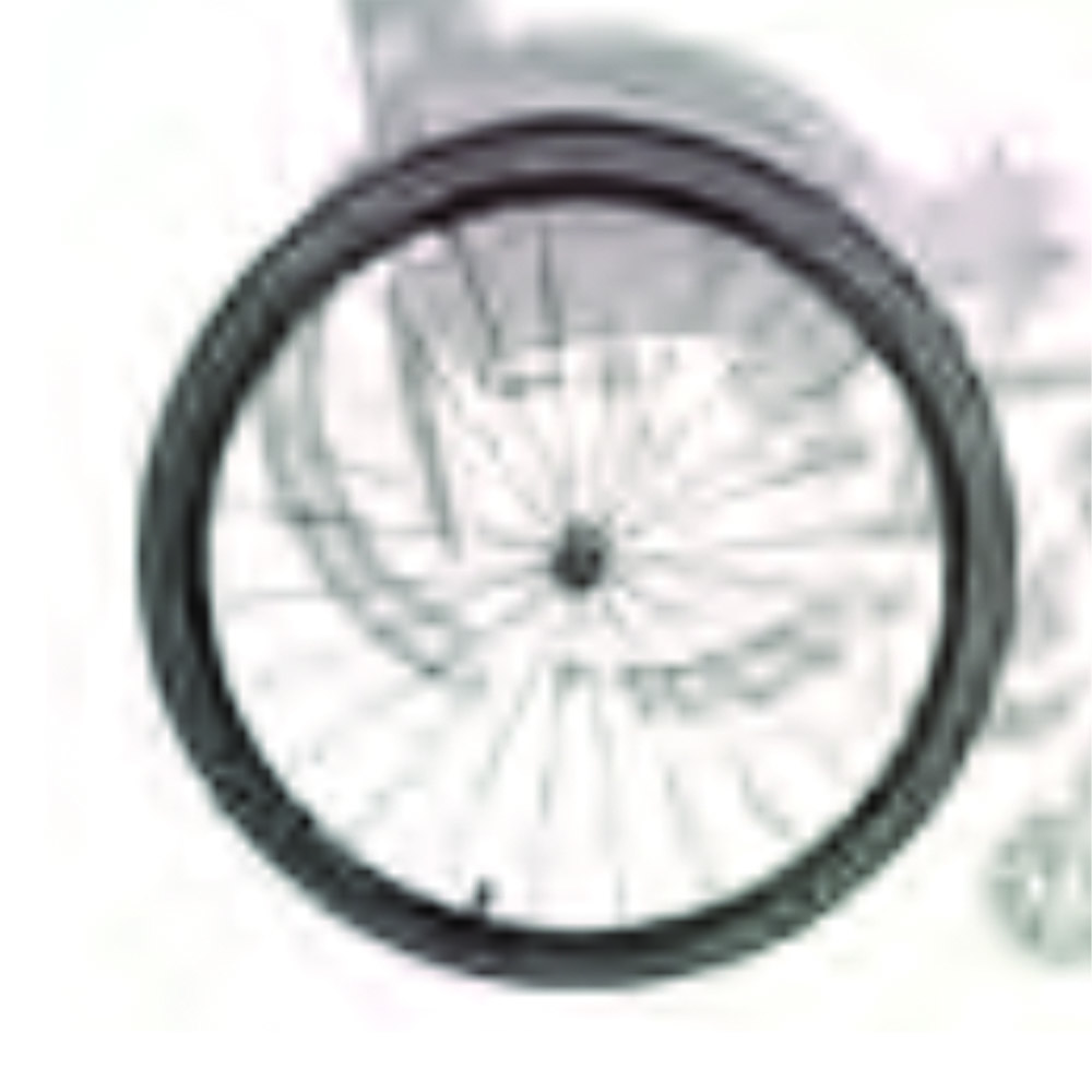 Wheelchair Accessories and Spare Parts - Mopedia 24 And 36 Spoke Pneumatic Rear Wheels For Atmos Wheelchair