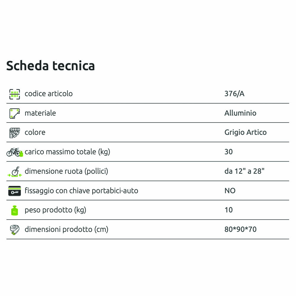 Ski/Snowboard carrier - Peruzzo Stelvio Ski Rack For Rear Wheel Without Fixing Plate
