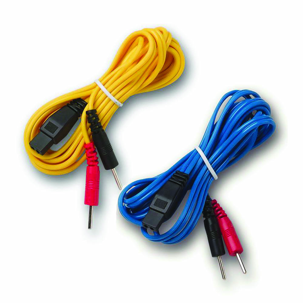 Electrostimulators Accessories - I-Tech Blue/yellow Electrostimulation Cable For Mio-care 2pcs