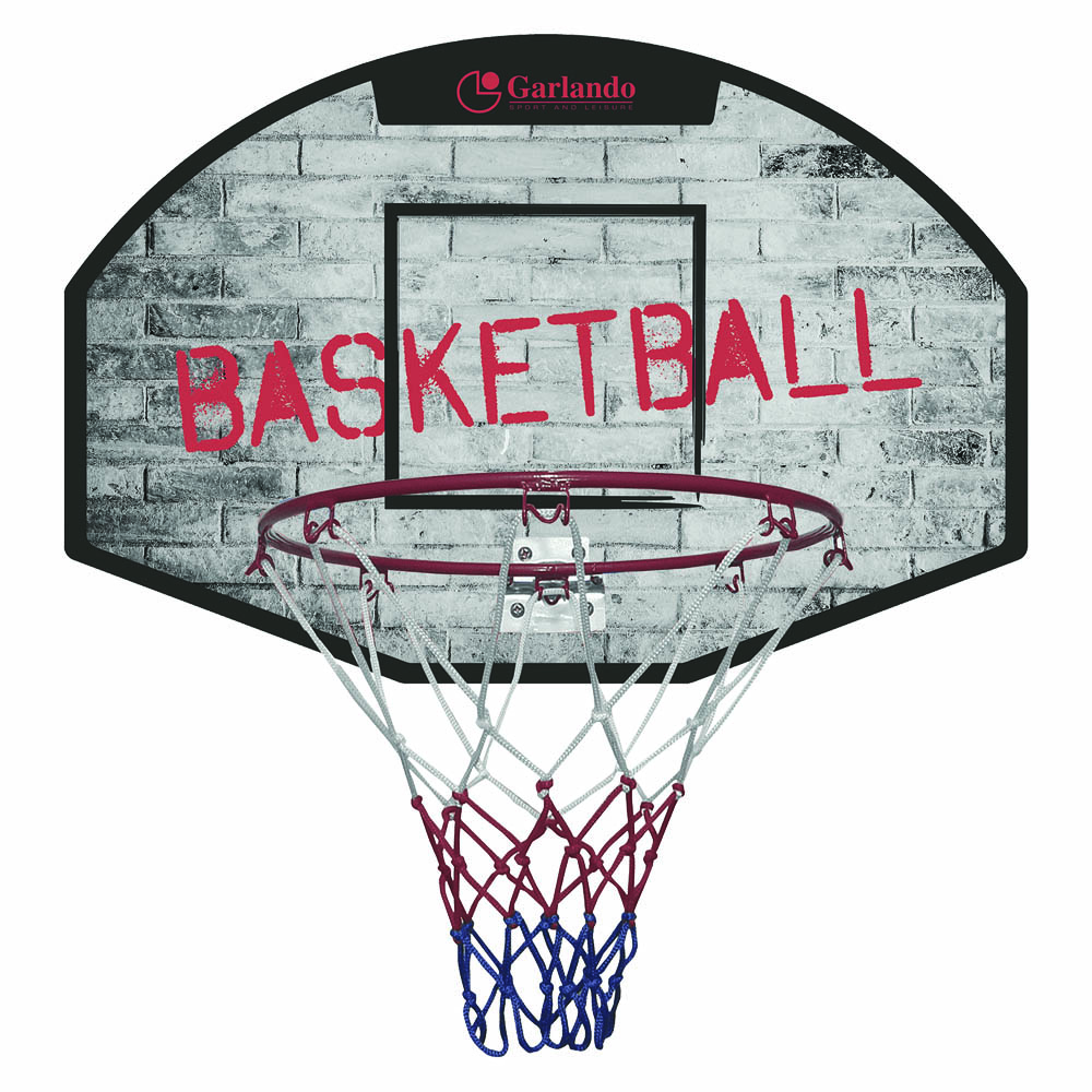 basketball - Garlando Baltimore Basket 61x41cm To Be Fixed To The Wall