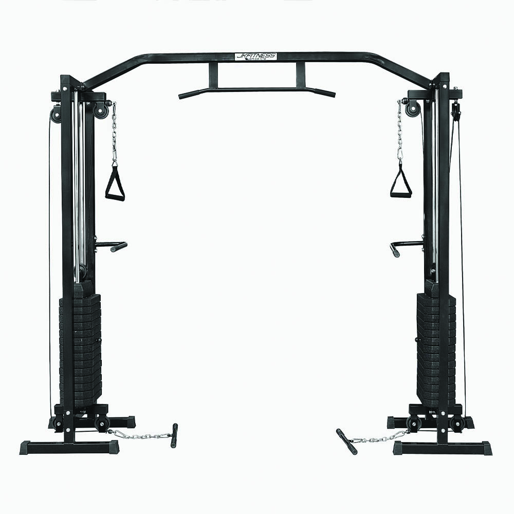 Stazioni Multifunzione - JK Fitness Cable Cross Rack Dual Pulley Jk Ccr