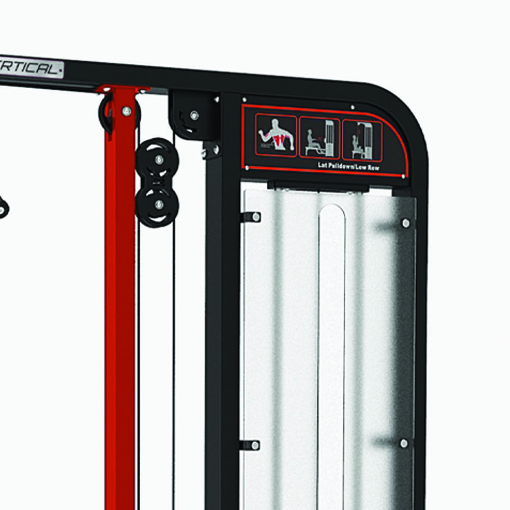 Multifunction Stations - JK Fitness Jkv 2 In 1 Multifunction Station Combo Lat Machine/pulley Row Weight Stack 100kg