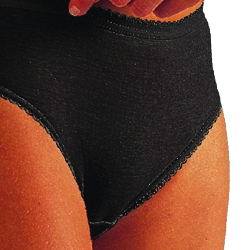 Incontinence/periodic panties - Scudotex Periodic Menstrual Cycle Absorbent Panty Liberty Cotton Black
