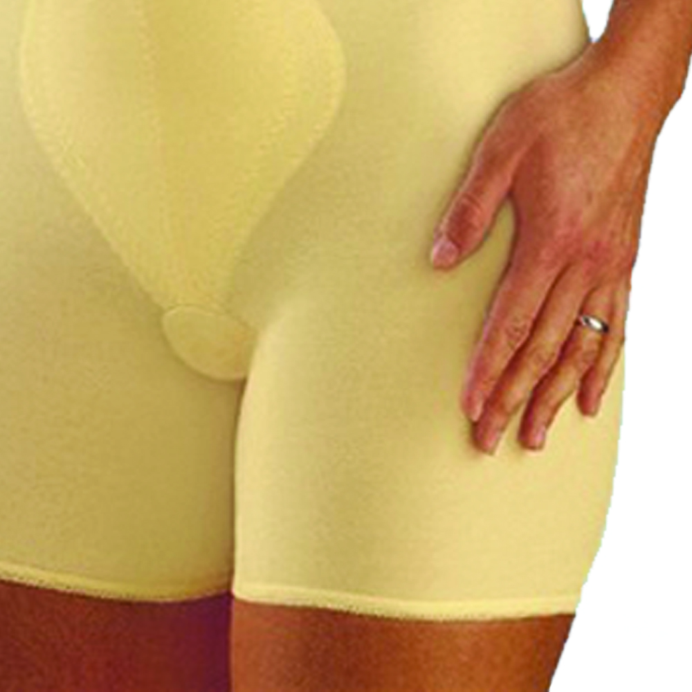 Sheaths - Scudotex Silhouette Bermuda Champagne Cotton Sheath Shapes Buttocks And Abdomen