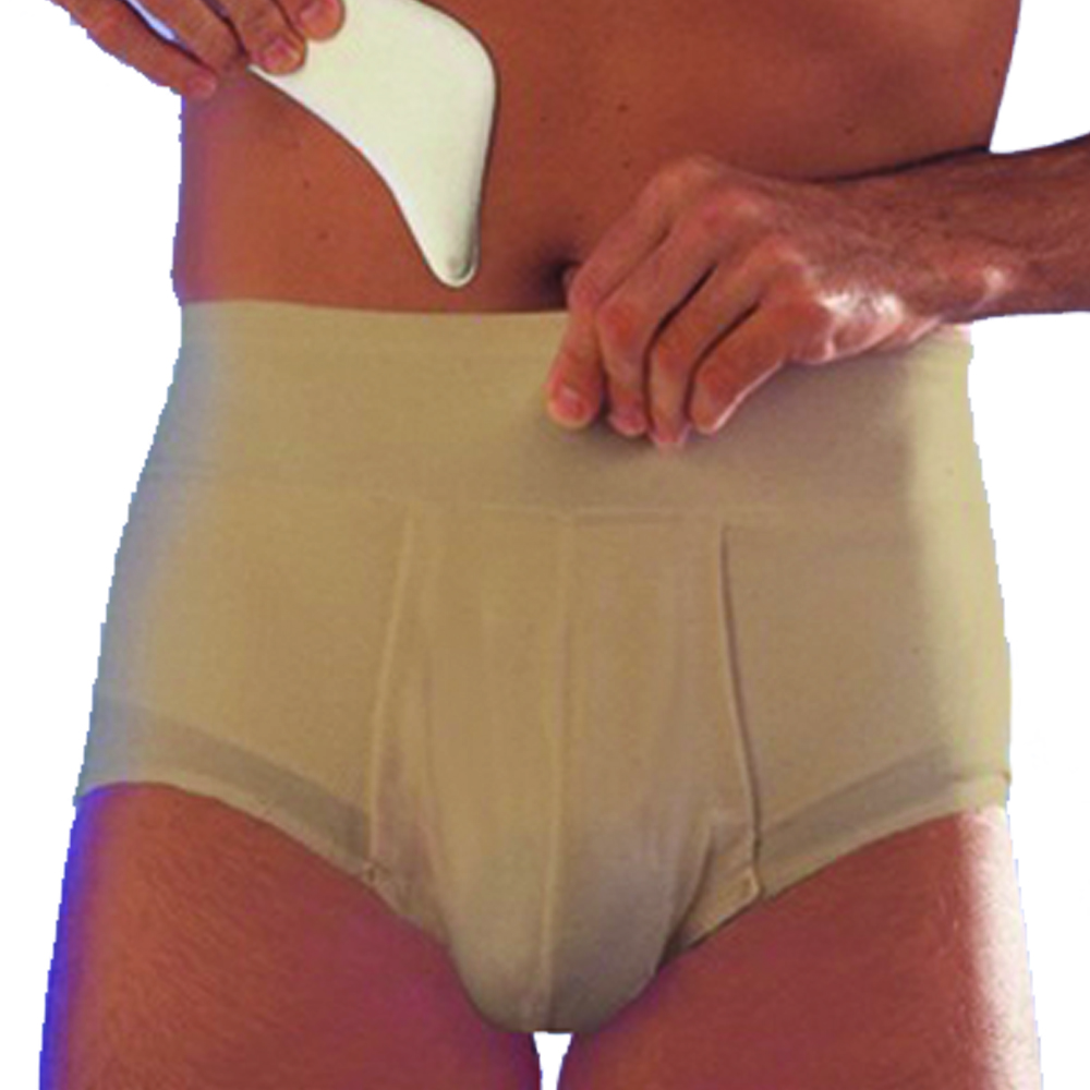 Hernia briefs and belts - Scudotex Slip Contenitivo Per Ernia Inguinale Vita Alta Naturale